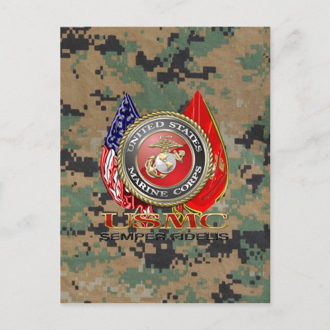 USMC Semper Fi [Speciell utgåva] [3D] Vykort (Framsida)