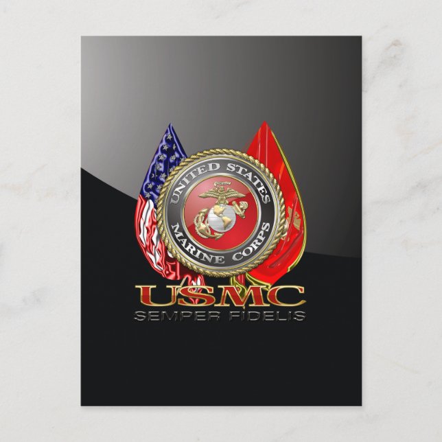 USMC Semper Fi [Speciell utgåva] [3D] Vykort (Framsida)