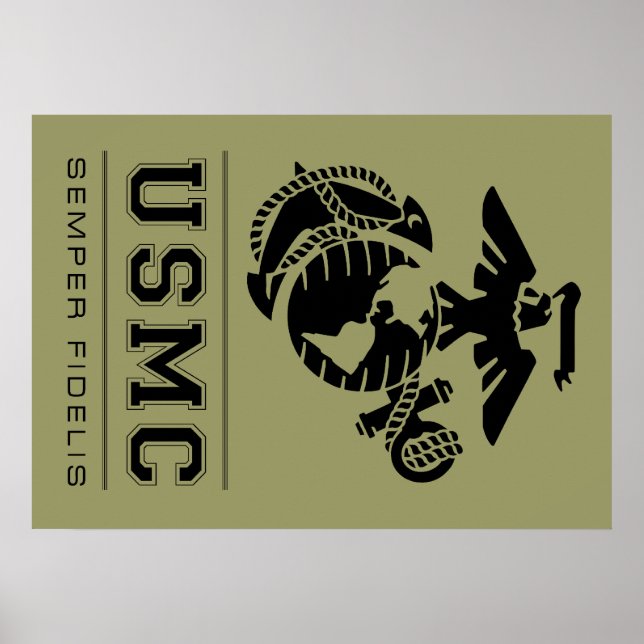 USMC Semper Fidelis [Semper Fi] Poster (Framsidan)