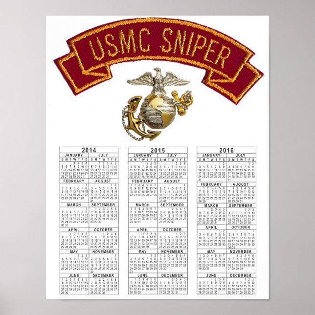 USMC SNIPER POSTER (Framsidan)