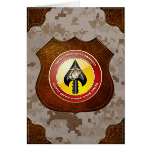 USMC Speciell Operations Command (MARSOC) [3D] Hälsningskort