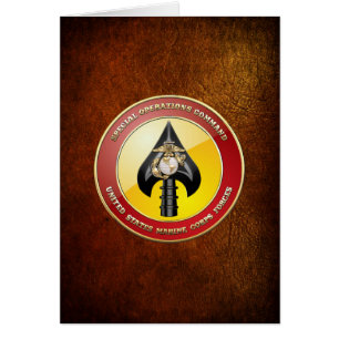 USMC Speciell Operations Command (MARSOC) [3D] Hälsningskort