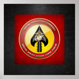 USMC Speciell Operations Command (MARSOC) [3D] Poster