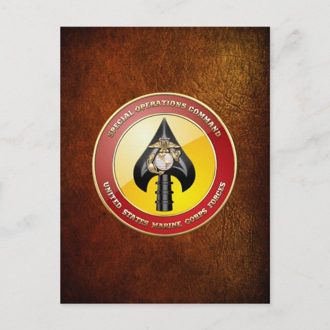 USMC Speciell Operations Command (MARSOC) [3D] Vykort (Framsida)