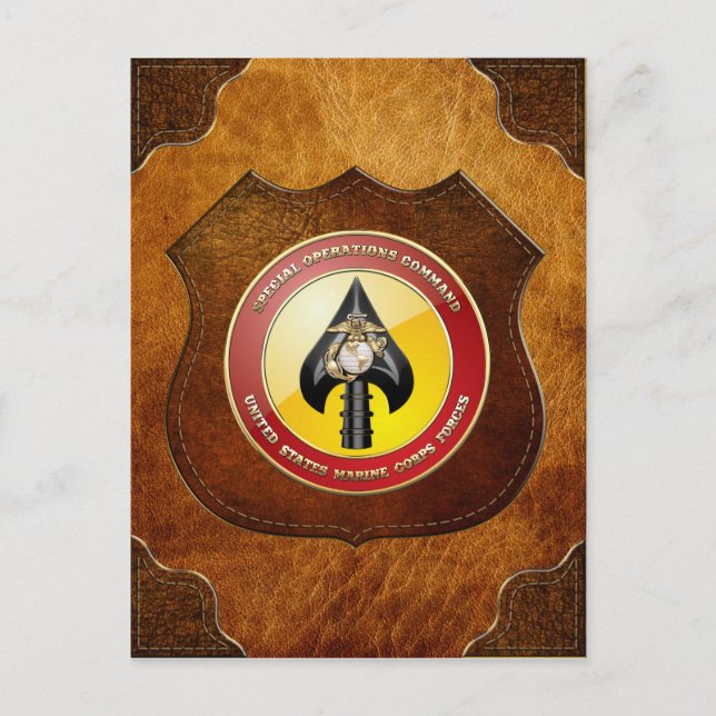 USMC Speciell Operations Command (MARSOC) [3D] Vykort (Framsida)
