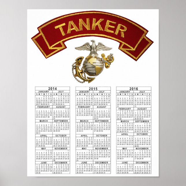 USMC TANKER POSTER (Framsidan)