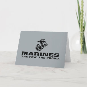 USMC "The Few, Proud" Staplad Black Logotyp Anteckningskort