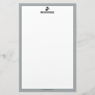 USMC "The Few, Proud" Staplad Black Logotyp Brevpapper