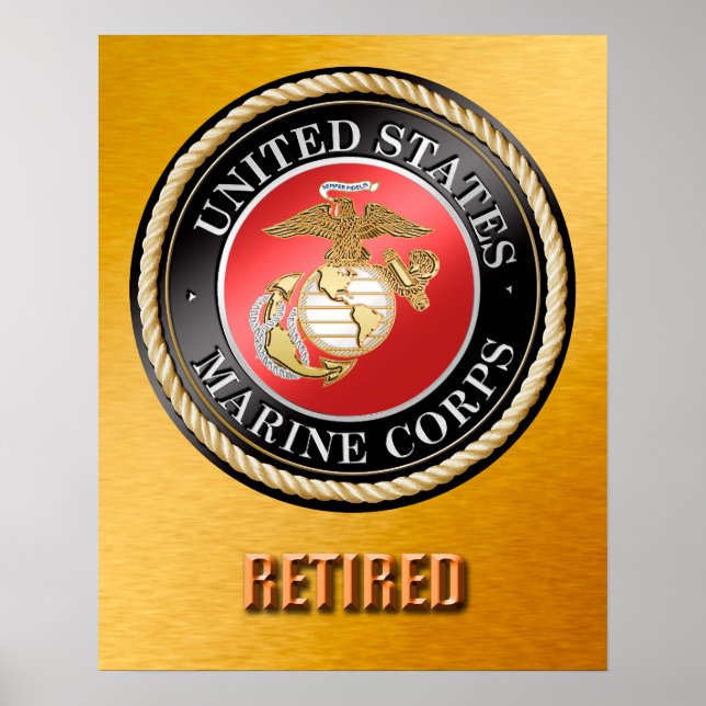 USMC-trötta Poster (Framsidan)