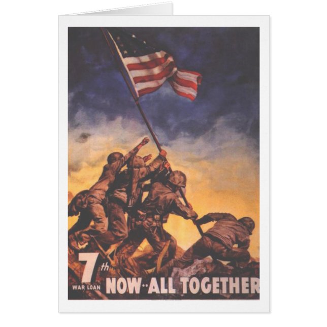 Usmc-vintagekort Hälsningskort (Framsidan)