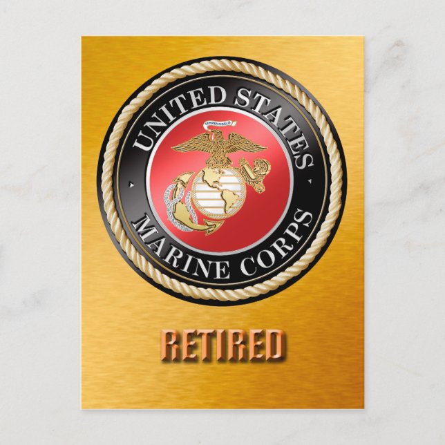 USMC-vykort för återvunnet papper Vykort (Framsida)
