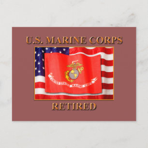 USMC-vykort som dragits in Vykort