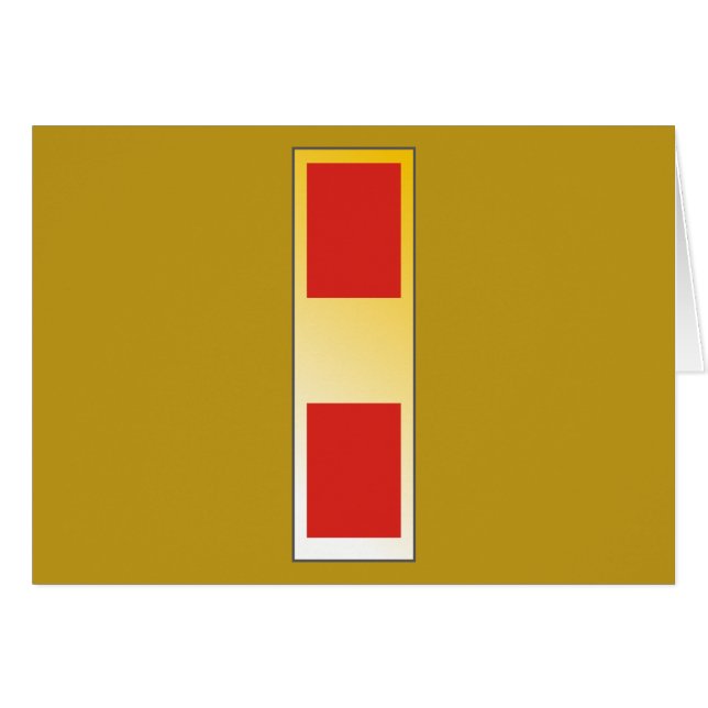 USMC WO Warrant W-1 Hälsningskort (Framsidan Horizontal)