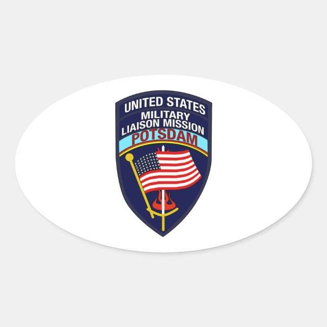 USMLM Insignia Ovalt Klistermärke (Framsida)