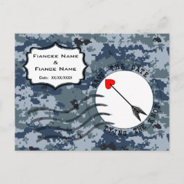 USN-flottan sparar datum och pil Meddelande Vykort