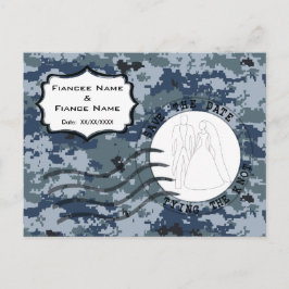 USN Navy Spara datum & Brud och brudgum Meddelande Vykort