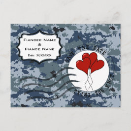 USN Navy Spara datumet & Ballonger Meddelande Vykort