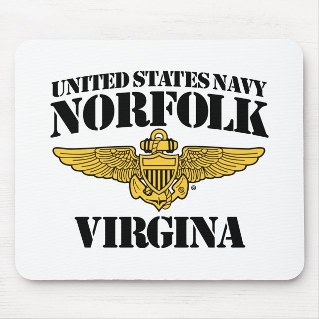 USN Norfolk Virgina Mousepad Musmatta (Framsidan)