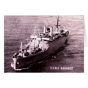 USNS Barrett Hälsningskort