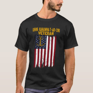 Usns Kanawha T-Ao-196 Replenution Oiler Frakt Vet T Shirt