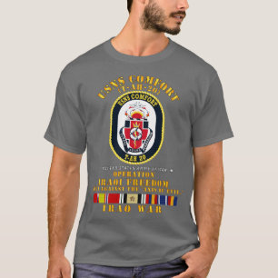 USNS-komfortet Kamp mot axeln "Evil w Irak SVC" T Shirt