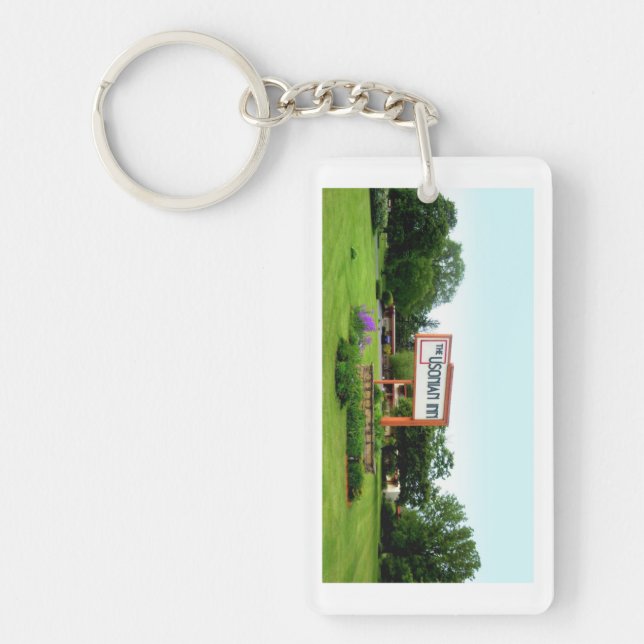Usonian gästgivargårdkeychain - gatan undertecknar (Framsidan)