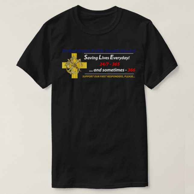 USPHS folkhälsojänsten räddar liv T Shirt (Design framsida)