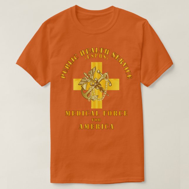 USPHS Public Health Service Medical for America T Shirt (Design framsida)