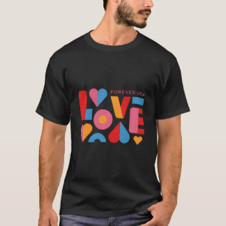 Usps Forever Usa Kärlek T Shirt