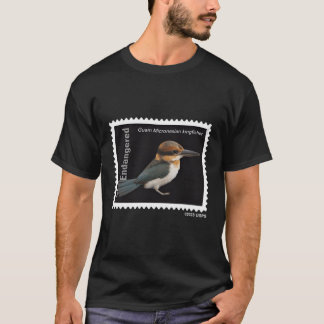 Usps-utrotningshotade arter Kingfisher Lämnat Ches T Shirt