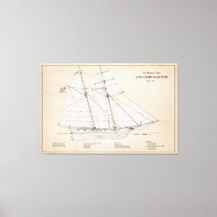 USRC Alexander Hamilton - SBD Canvastryck
