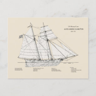 USRC Alexander Hamilton - SBD Vykort