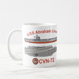 USS Abraham Lincoln CVN-72 Kaffemugg