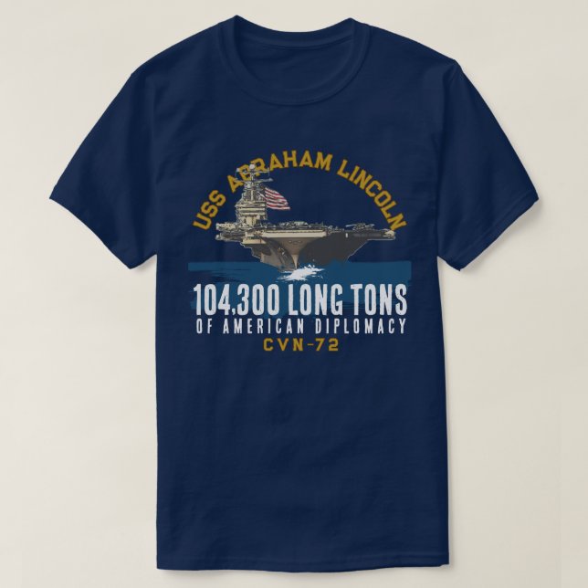 USS Abraham Lincoln (CVN-72) T Shirt (Design framsida)