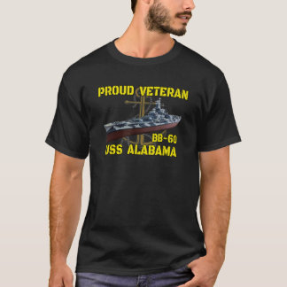 USS Alabama BB 60 Battleship Veterans Day Far G T Shirt
