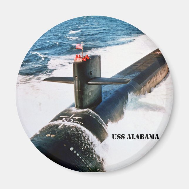 USS ALABAMA MAGNET (Framsidan)