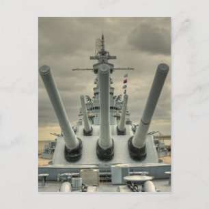 USS Alabama Vykort