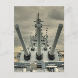 USS Alabama Vykort