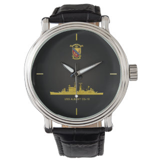 USS ALBANY CG-10 WRIST WATCH ARMBANDSUR