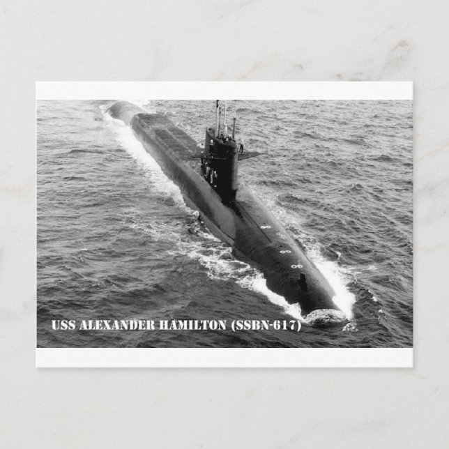 USS ALEXANDER HAMILTON VYKORT (Framsida)