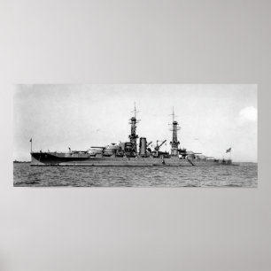 USS Arizona Battleship - Circa 1930 Poster