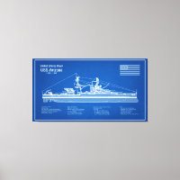 USS Arizona - Frakt Blueprint Plans ABD
