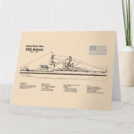 USS Arizona - Frakt - skiss SD Tack Kort