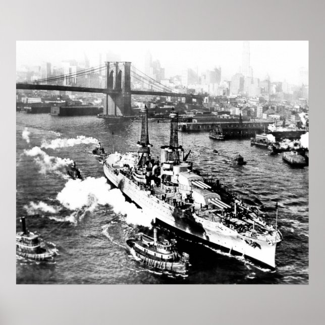 USS Arizona i New York Poster (Framsidan)