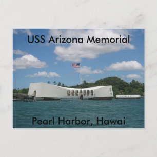 USS Arizona Memorial, Pearl Harbour, Hawai Vykort