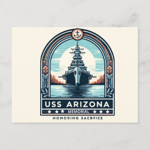 USS Arizona-minnesmärket: En hyllning till heroisk Helg Vykort