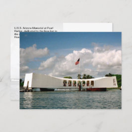 USS Arizona-minnesmärket, Honolulu, HI - Vykort