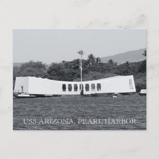 USS Arizona Pearl Harbor Vykort (Framsida)