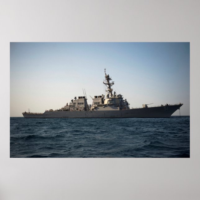 USS Arleigh Burke (GD 51) Poster (Framsidan)