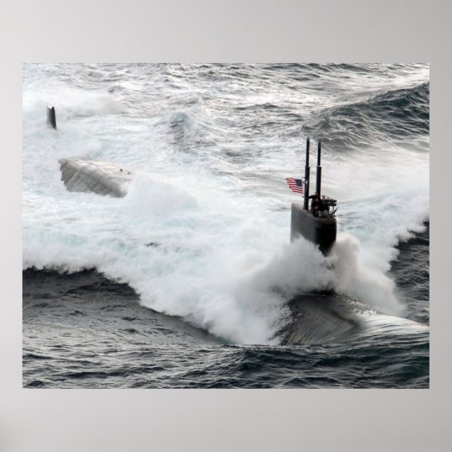 USS Asheville (SSN 758) Poster (Framsidan)